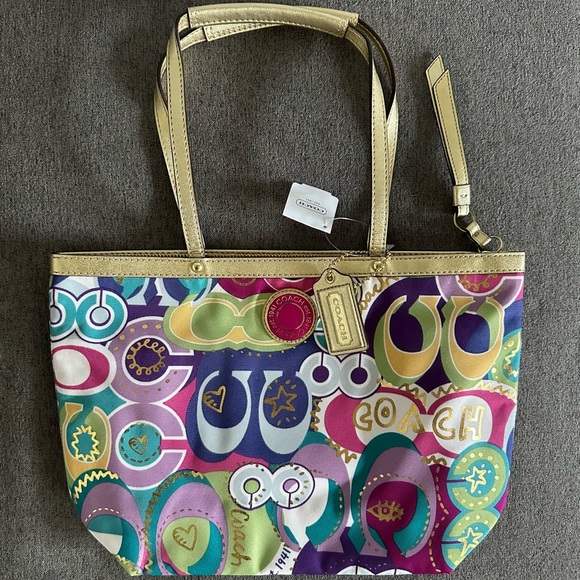 Coach multicoloured brand new tote bag - Picture 11 of 12